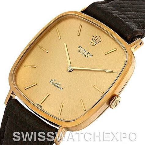 rolex cellini vintage 18k yellow gold watch 4114